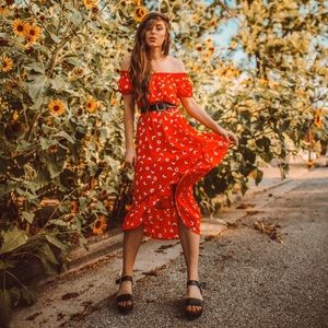 High low floral dress